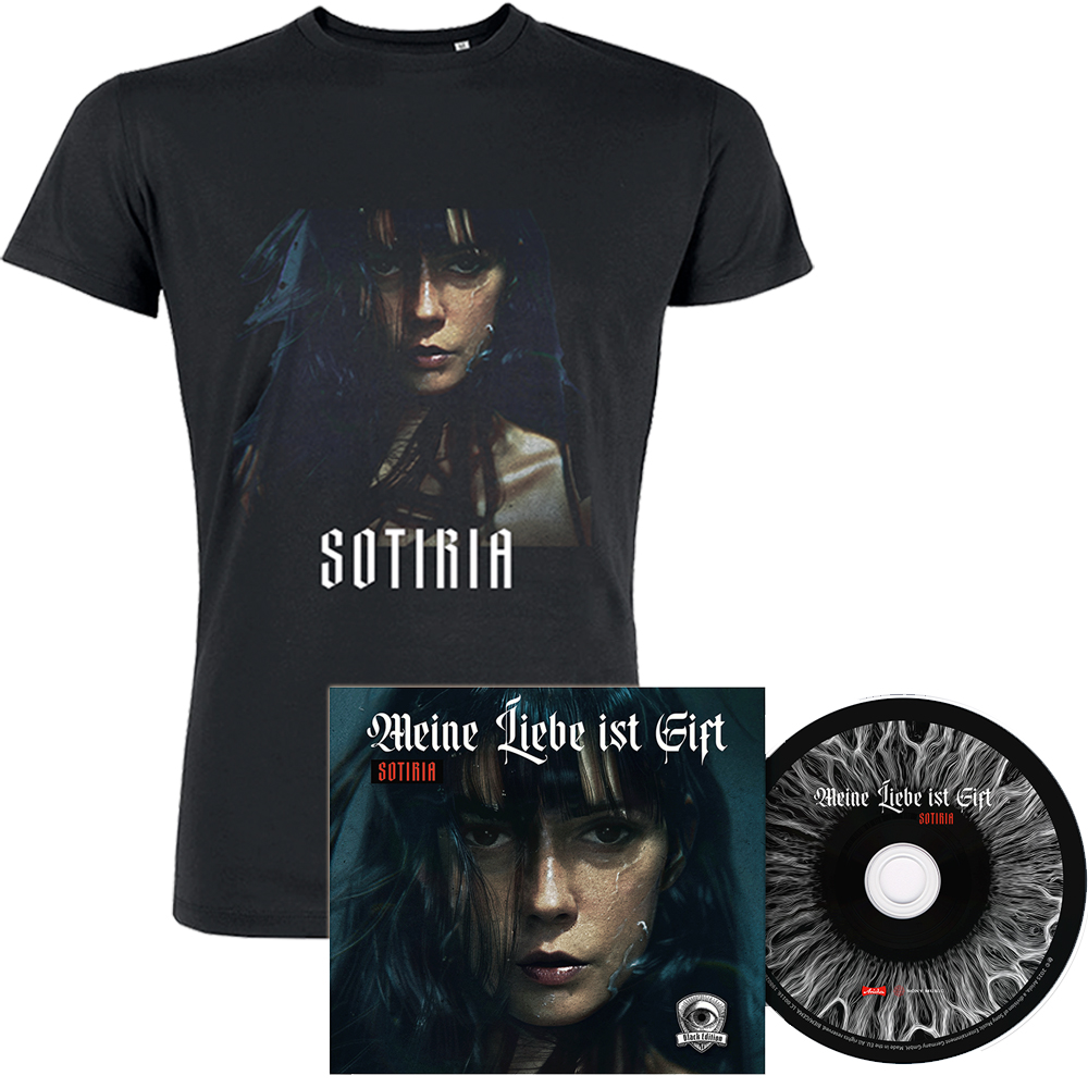 SOTIRIA 'Meine Liebe Ist Gift' Black Extended Edition Digipak CD + Shirt